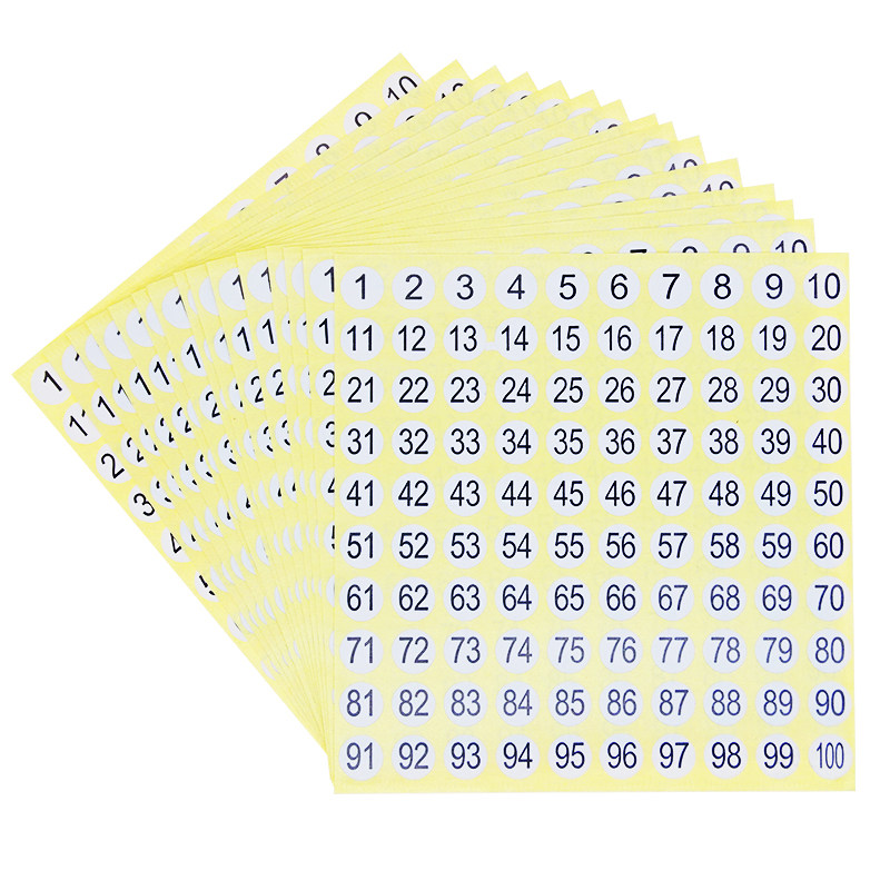 。包邮圆形号码数字标签连号数码标贴 号码贴纸数字编号贴纸1-500高性价比高么？