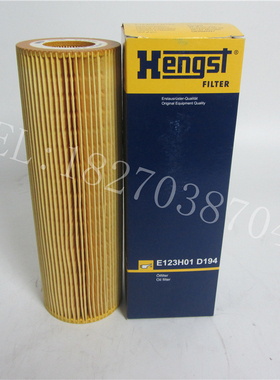 原装Hengst机油滤芯E123H01D194替斯堪尼亚卡车机油滤清器2037556