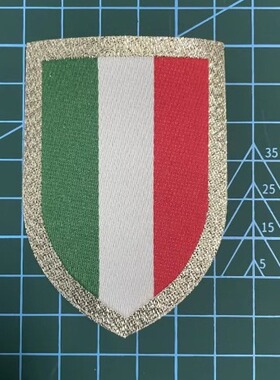 意大利三色章  AC 尤文 用的布贴 热烫印