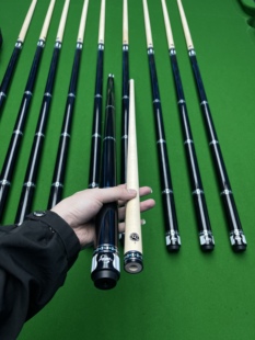 新款鲲鹏高版本复刻杆大头杆北美枫木1/2分体台球杆中式黑八台球