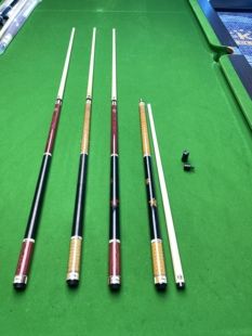 皮尔力枫木极速系列复刻款大头杆中式美式九球杆手工镶嵌台球杆