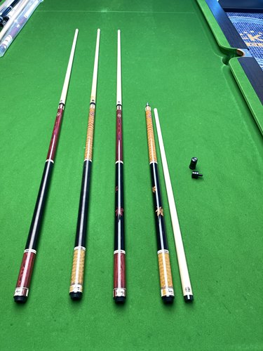 皮尔力枫木极速系列复刻款大头杆中式美式九球杆手工镶嵌台球杆