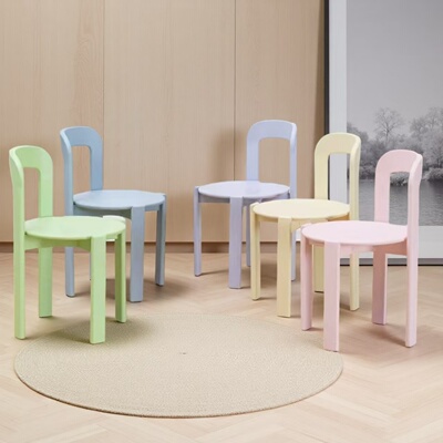 设计师款中古彩色可爱雷伊椅