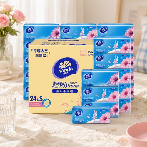 维达超韧3层110抽24包抽纸整箱