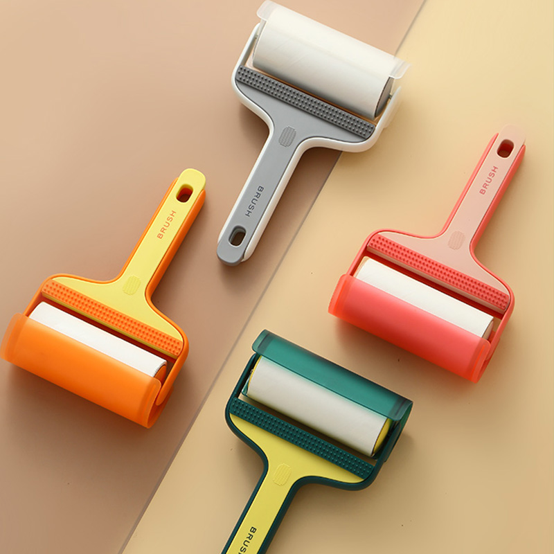 粘毛器滚筒头发卷毛衣服沾滚刷神器可撕式黏纸卷纸滚轮床上去毛刷