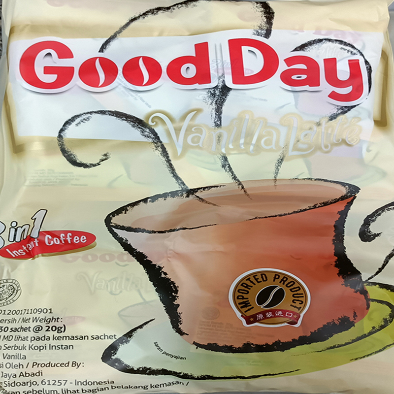 澳门代购进口印尼食品好日子云尼拿Goodday三合一咖啡速溶600g包