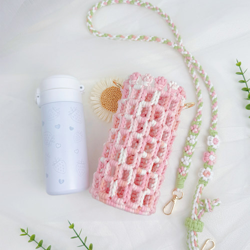 闲惠居家手工编织杯套diy材料包