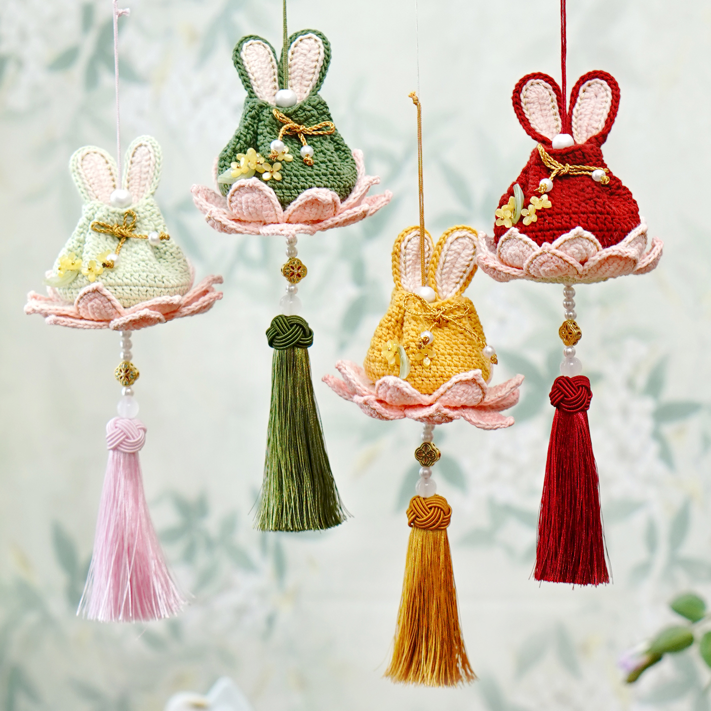 闲惠居家玉兔香囊钩针编织材料包