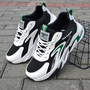 高颜值25新款男鞋超轻软底运动鞋青少年透气网面跑步鞋初高中生鞋