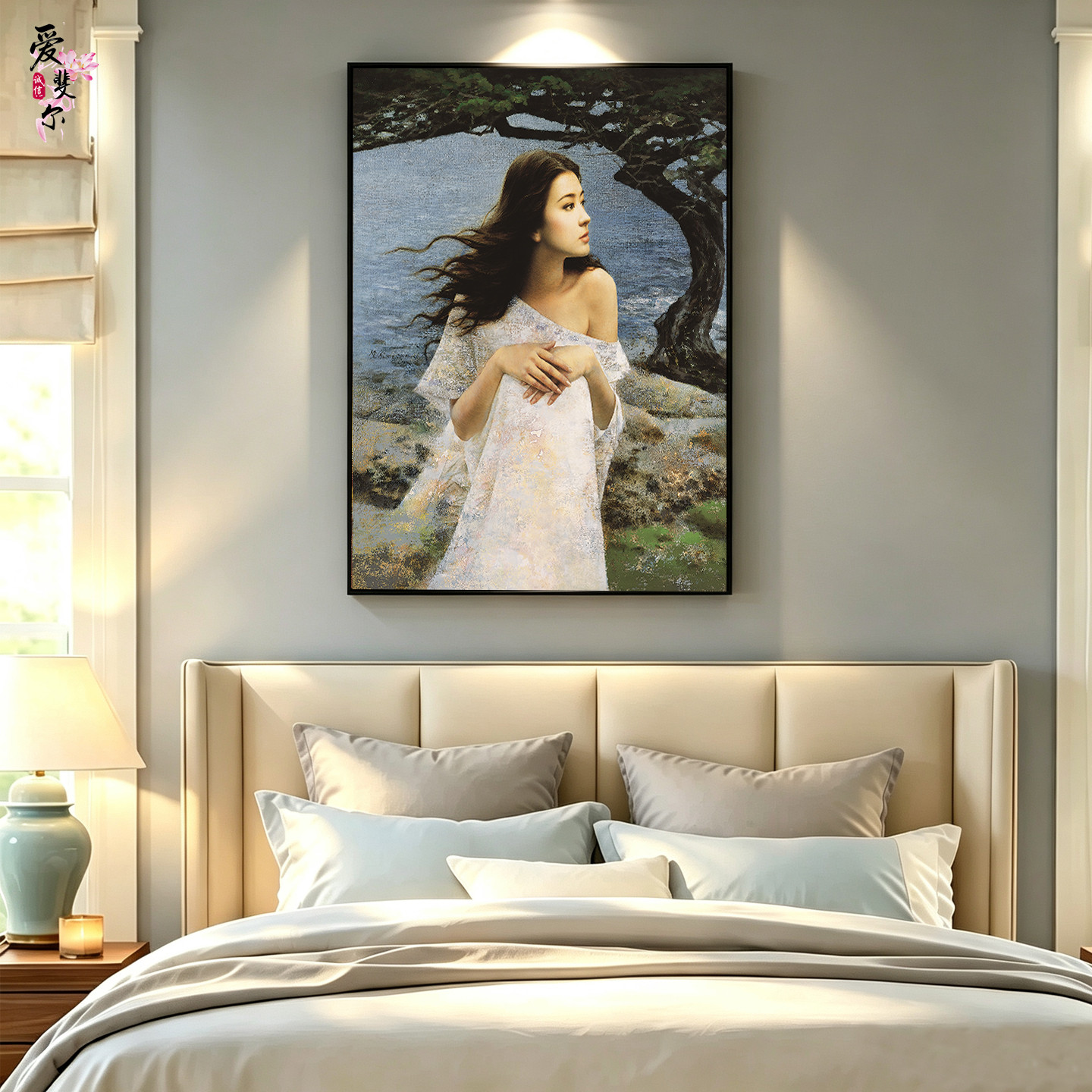 酒店房间仿美女油画客厅卧室挂画