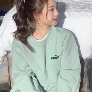 正品奥特莱斯卫衣女秋冬季加绒加厚圆领休闲上衣情侣套头外套男潮