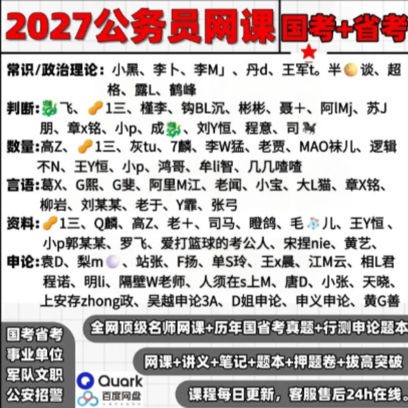 2026粉笔公务员省考国考课程考试事业编980系统笔试面试行测申论