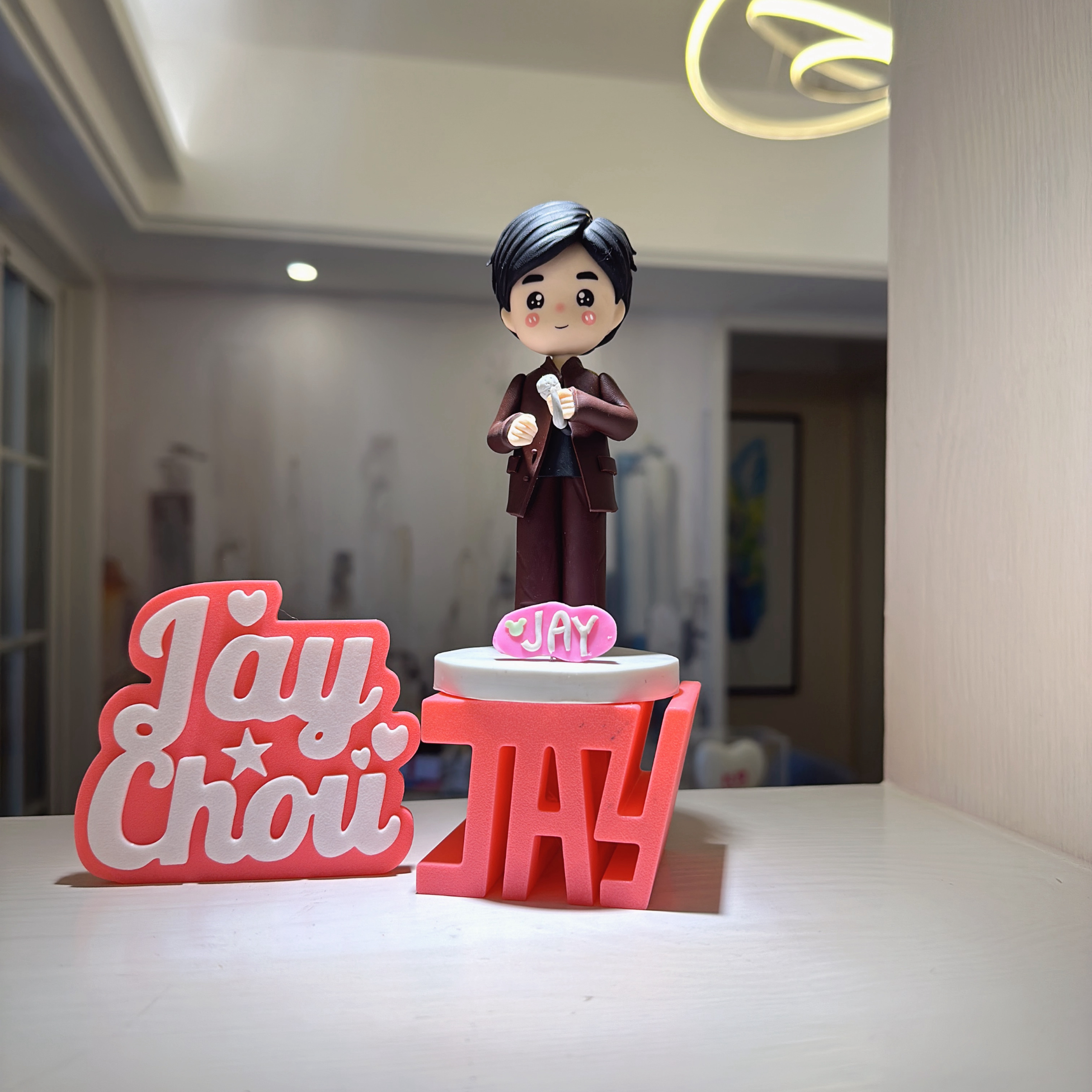 周杰伦香港嘉年华扭蛋周边同款潮玩手办娃娃车载摆件模型公仔玩偶