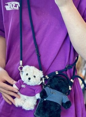 林俊杰JJ20演唱会周边同款Bear来爱唯林布莱克娃娃迷你熊胖宝公仔