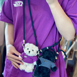 林俊杰JJ20演唱会周边同款Bear来爱唯林布莱克娃娃迷你熊胖宝公仔