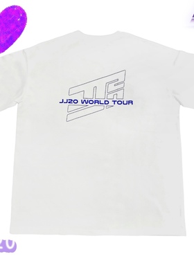 林俊杰JJ20演唱会周边同款新款白色衬衫t恤上衣短袖贵福苏州衣服