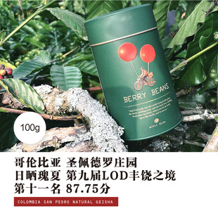 哥伦比亚圣佩德罗庄园 日晒瑰 第九届LOD丰饶之境第11名 87.75分