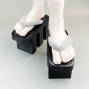 不知火cos鞋蝶步韶华cos三齿木屐鬼灭之刃上弦六堕姬千本樱鞋子