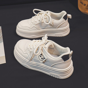 女鞋 镂空增高鞋 新款 透气百搭运动休闲凉鞋 F162 网面小白鞋 2024夏季