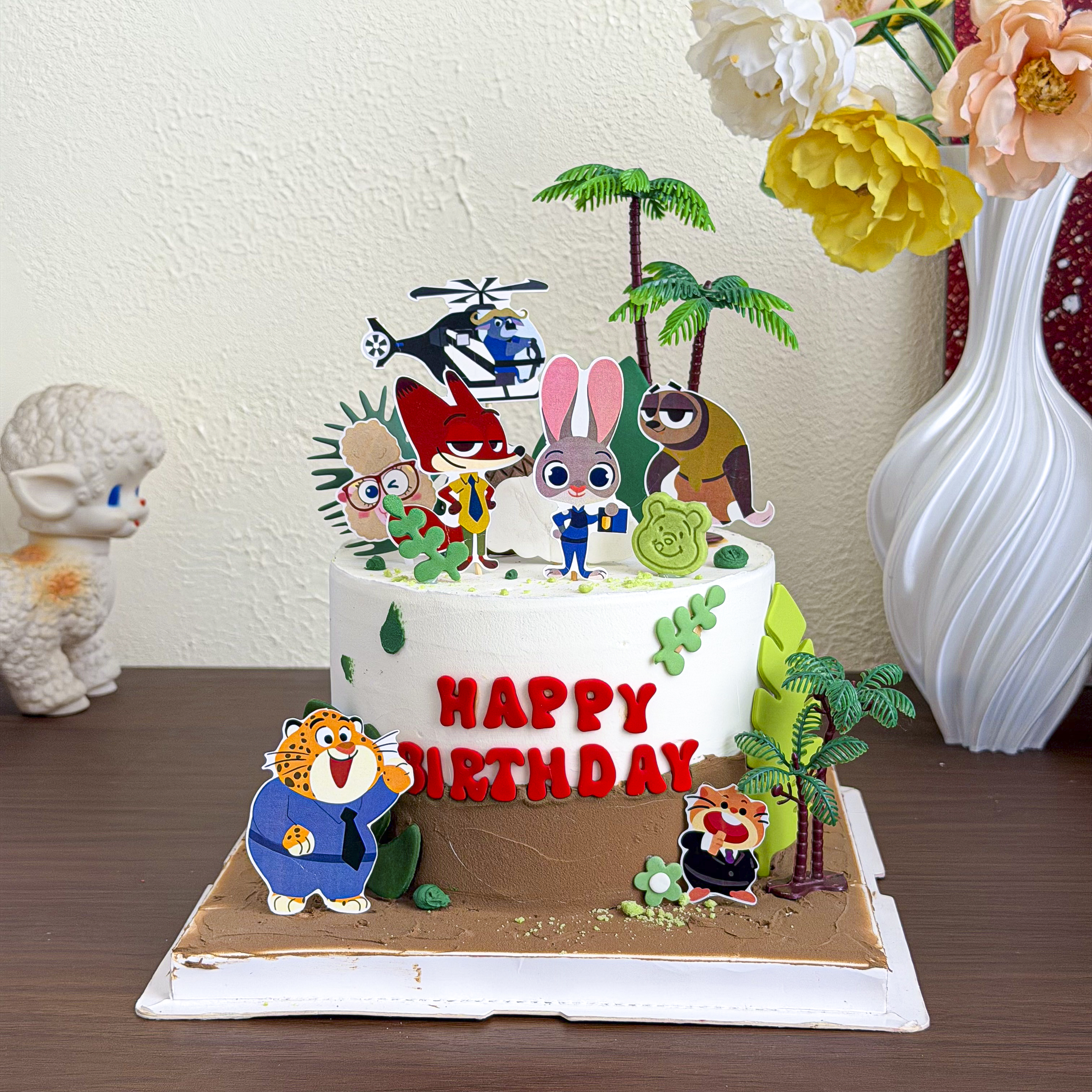 疯狂动物城儿童生日蛋糕装饰插件