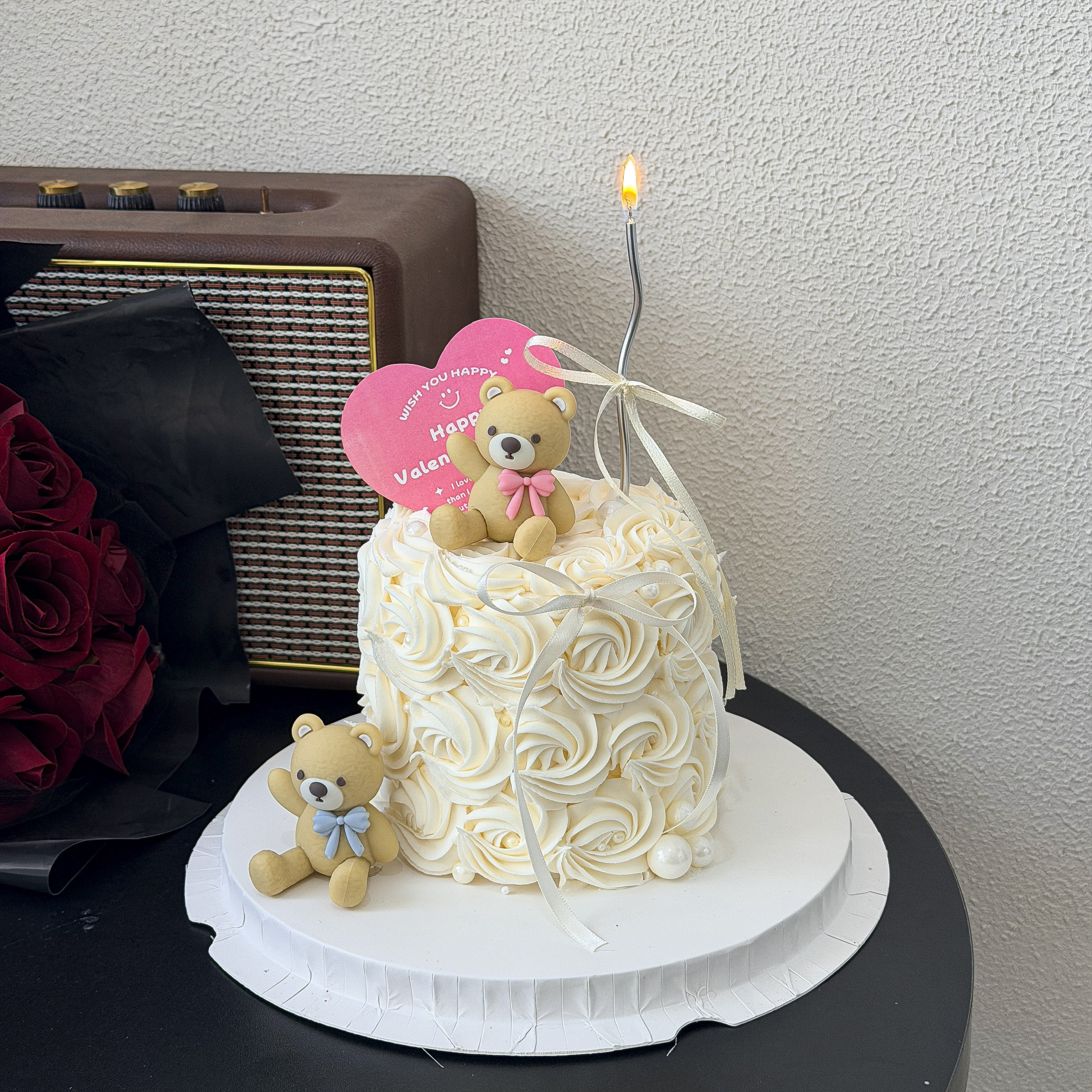 214情人节蛋糕装饰插件爱心卡片粉蓝蝴蝶结情侣小熊丝带蜡烛装扮,节庆用品/礼品,节日装扮用品,淘宝优惠券,粉丝福利购,淘宝优惠卷