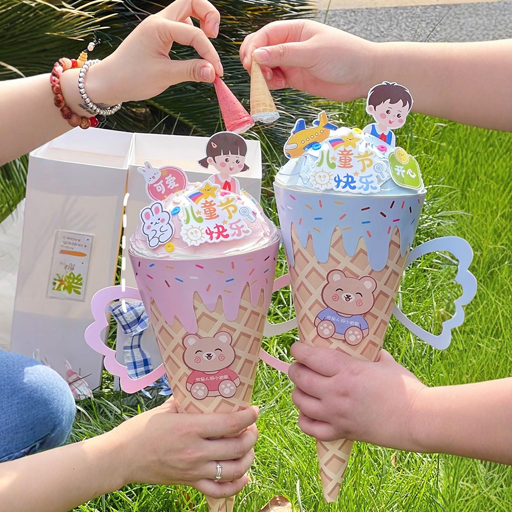 夏日清凉暴击！冰淇淋甜筒装饰