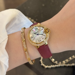 女表小众轻奢气质镶钻卡家气球手表女网红小金表520礼物 2026新款