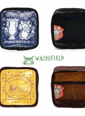 日单 达洋猫 WachiField 猫咪 网纱方形PVC化妆包 防水小物收纳包