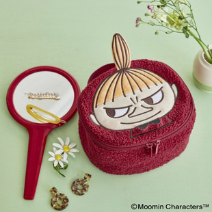 杂志附录 可爱姆明亚美 毛绒化妆包杂物包化妆品收纳包旅行洗漱包