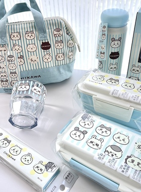 日本购 chiikawa吉伊卡哇小八乌萨奇 OSK便当盒周边保温袋保温壶