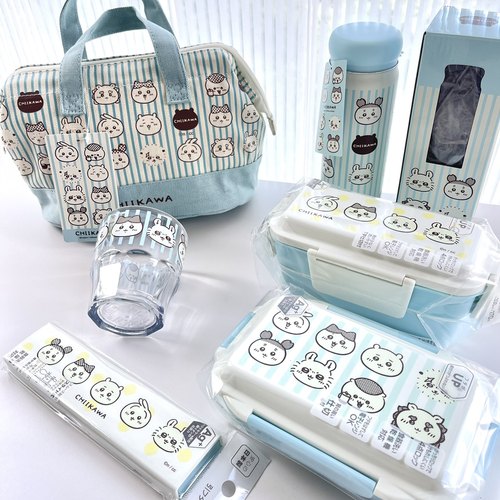 日本购 chiikawa吉伊卡哇小八乌萨奇 OSK便当盒周边保温袋保温壶