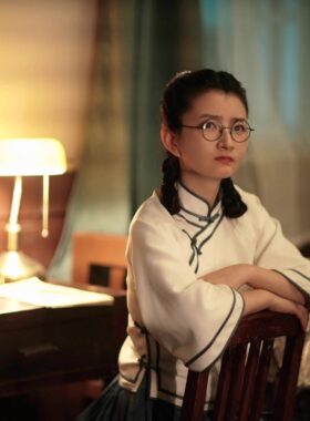 2024秋双层麻民国女装