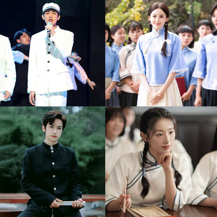 五四青年装学生服装女民国风女装复古中山装男民国时期合唱演出服