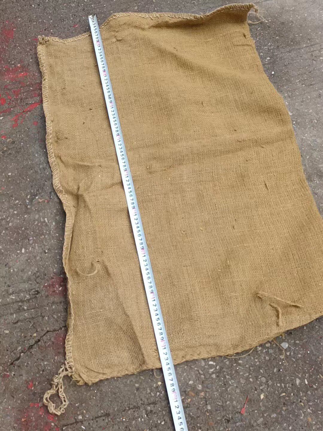 老式麻布工地防滑铺路防汛工程盖地装粮食五金麻袋编织袋口袋