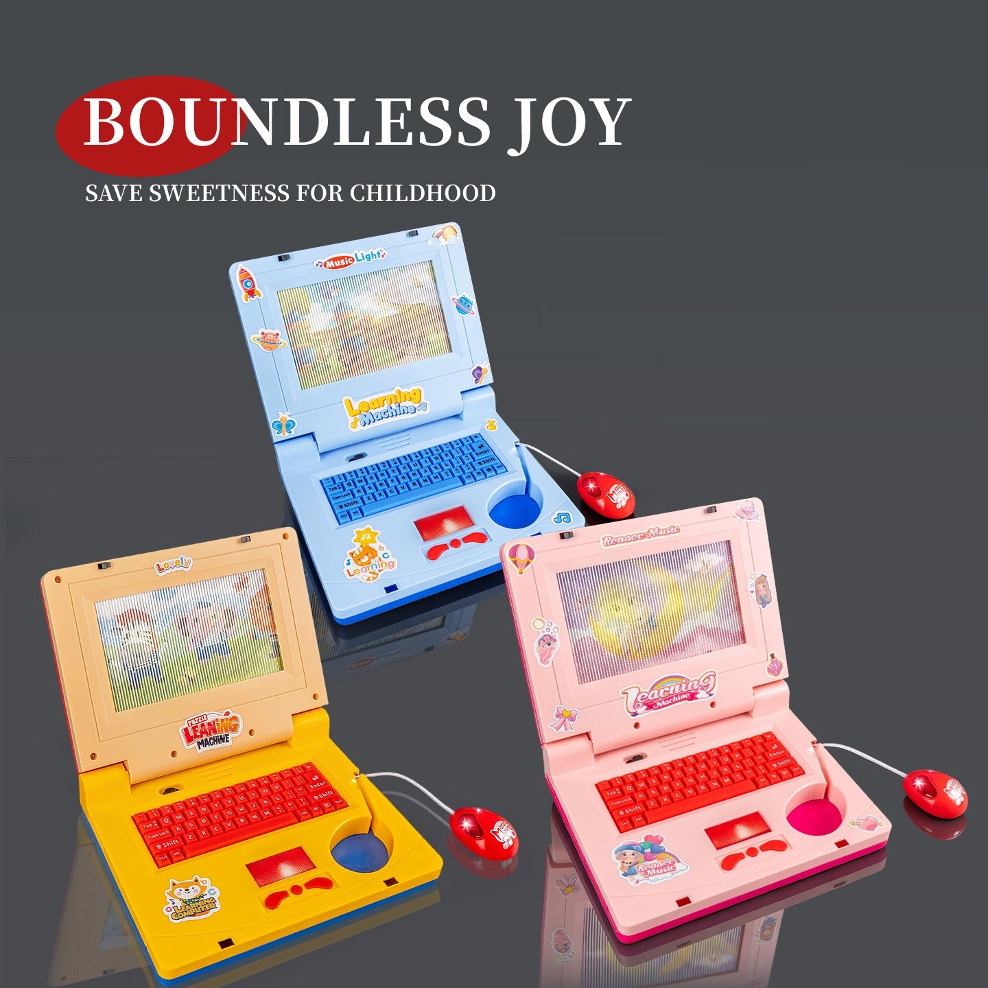 儿童电脑玩具早教机宝宝3到6岁仿真音乐学习机2026年新款生日礼物