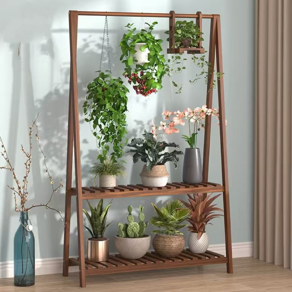 吊兰花架 实木客厅落地实木花盆架子多层室内多肉绿萝特价省空间,鲜花速递/花卉仿真/绿植园艺,花架,淘宝优惠券,粉丝福利购,淘宝优惠卷
