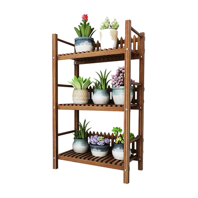 防腐实木客厅多肉室内种植花架子