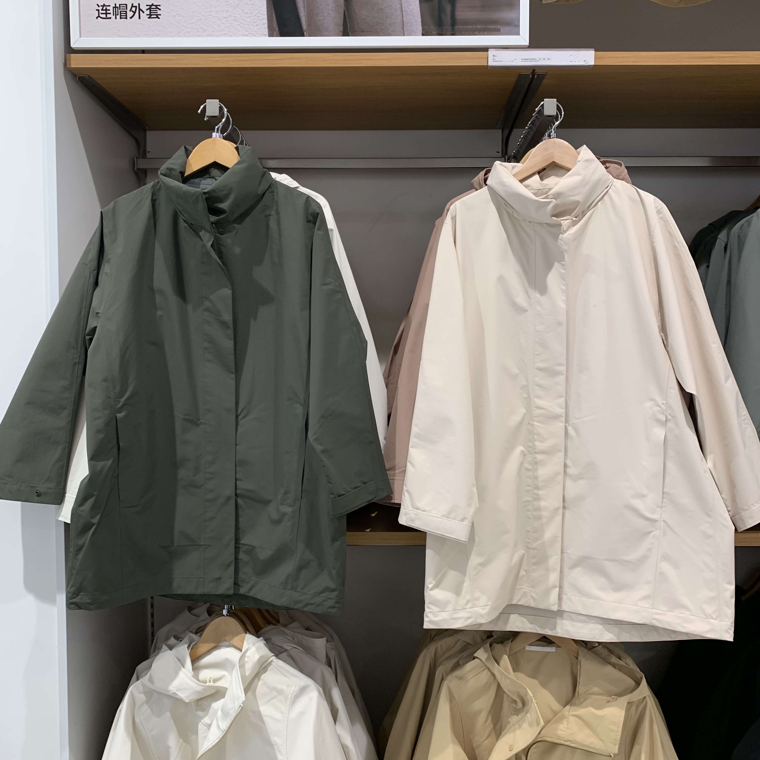 大厂单出品2025款防水风衣工装宽松防风连帽冲锋衣外套女K469912