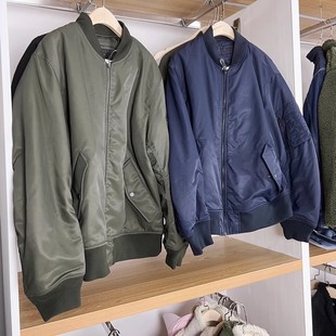 2025秋冬季新款棒球服女士棉服行政军旅式飞行员夹克外套男470060