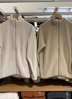 日系男装女装秋冬摇粒绒拉链茄克长袖立领保暖夹克卫衣外套469955