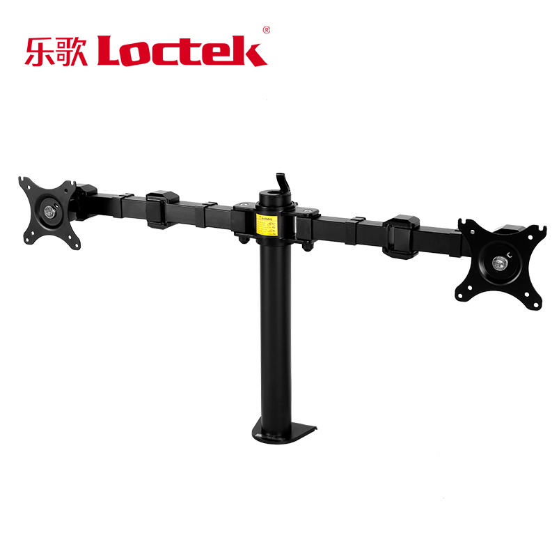 LOCTEK 듀얼 스크린 10-30 인치 모니터 스탠드 데스크탑 범용 회전 리프팅 스탠드 텔레스코픽 베이스 D1D