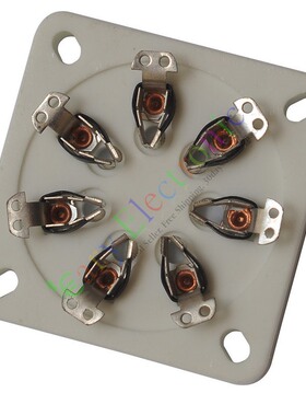 陶瓷平板GZC7-7铜镀锡磷脚七脚电子管座适813 FU-13 5-125B FD71