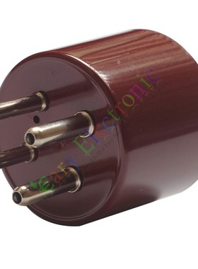 全新红色胶木300BR-R镀锡磷铜4脚电子管座插座适300B U4A 811 2A3