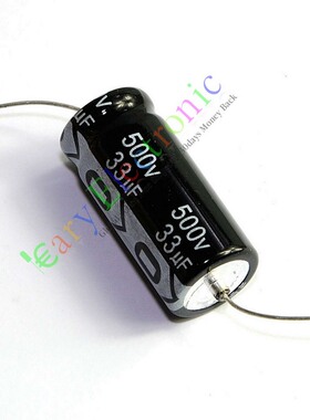 105度吉他HIFI功放轴向有极性穿心电解电容高压500V33UF 500V40UF