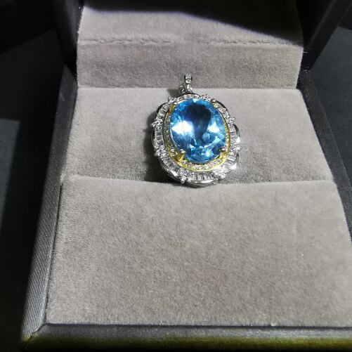 【luna与胖弟】JN17-140 托帕石镶嵌吊坠 多样性发其一