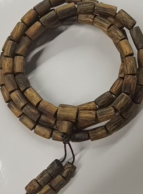 XH-fzsc-0065-1091217 海南乌身圆叶桶珠多圈手串 多样性发其一