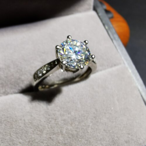 【luna与胖弟】JN7-103 莫桑钻银镶戒指