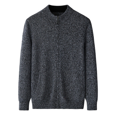 拉链2024秋冬针织新款毛衣外套