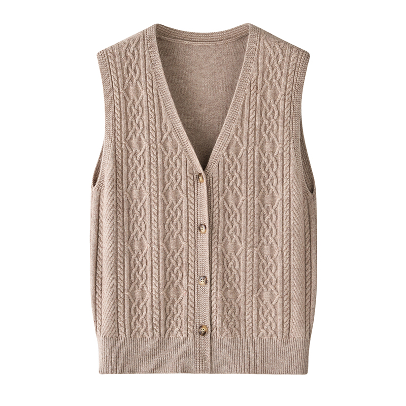 羊绒衫V领2024秋冬新款