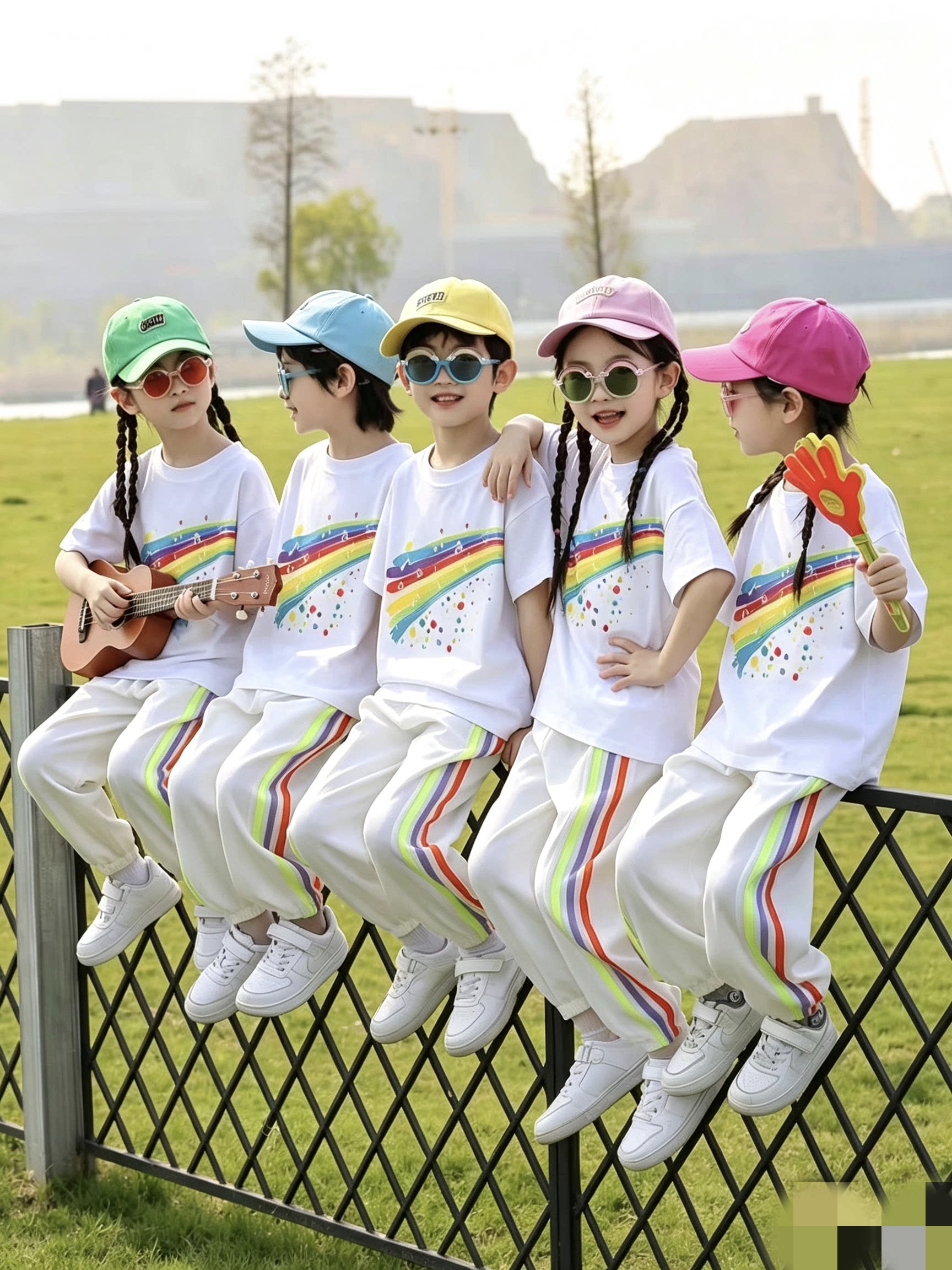 儿童运动会演出服小学生开幕式啦啦队表演服幼儿园团体合唱服服装